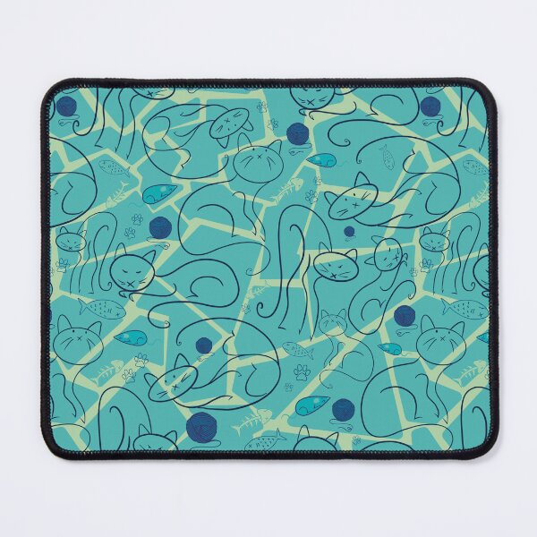 Item preview, Cat Pattern Blue designed and sold by EmilyWeeden.