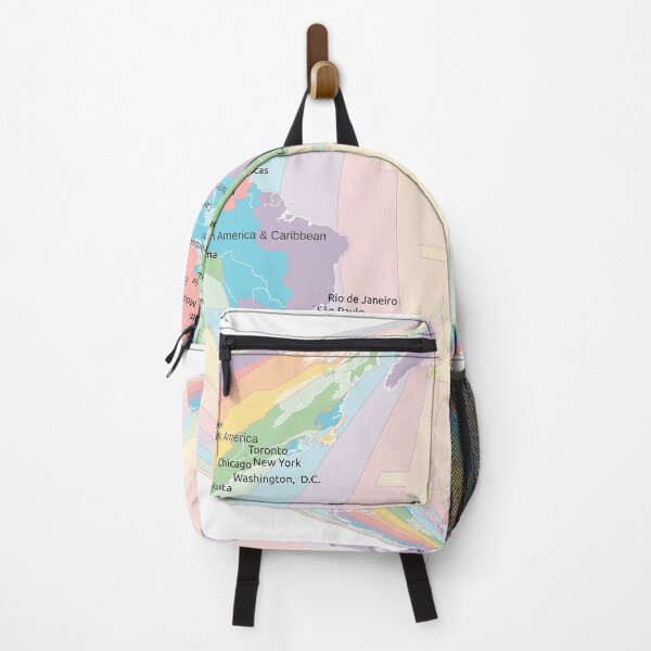 Item preview, Time Zones World Map - Sinusoidal designed and sold by maptheclouds.