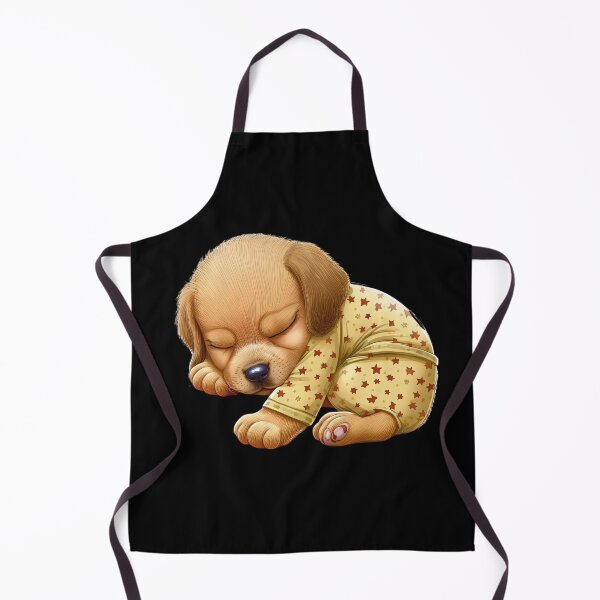 Item preview, Puppy wearing pyjamas sleeping ready for bedtime cute animal pajamas designed and sold by AnimalArtPhotos.