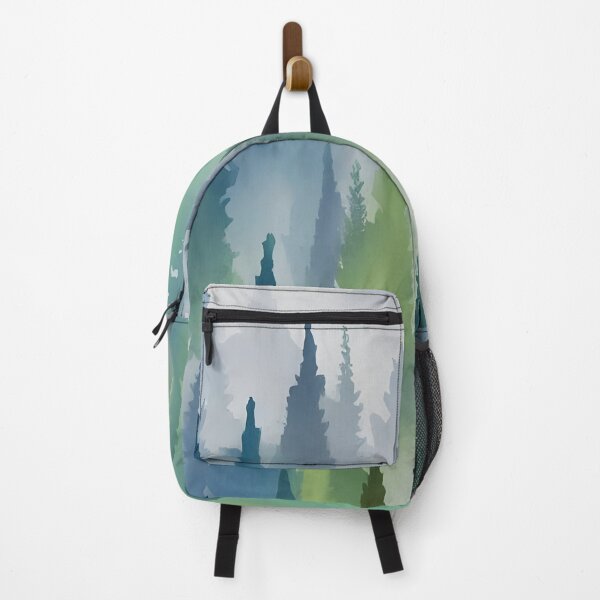 Item preview, Pine Tree watercolor landscape 4 designed and sold by Red Witch Art.