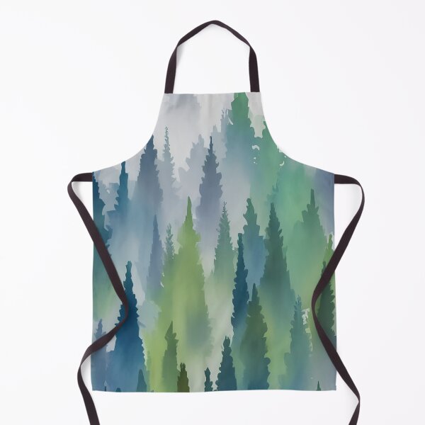 Item preview, Pine Tree watercolor landscape 4 designed and sold by Red Witch Art.