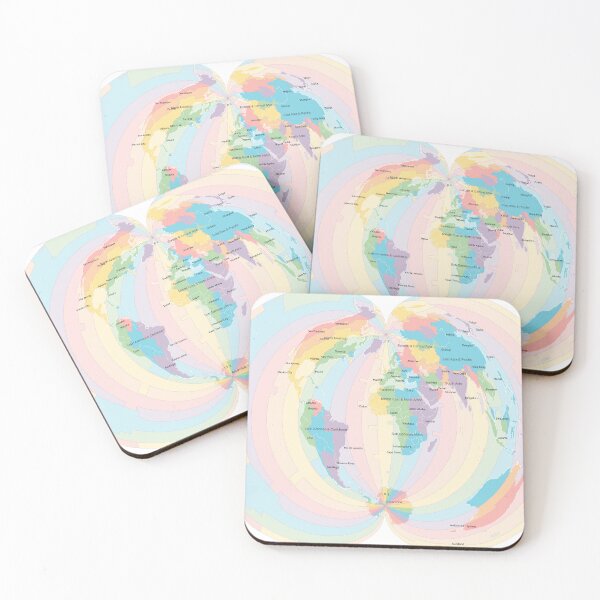 Item preview, Projected Time Zones - Polyconic designed and sold by maptheclouds.