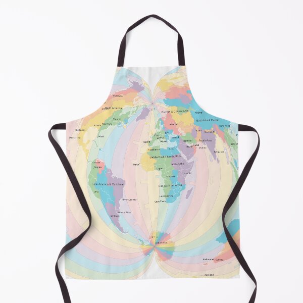 Item preview, Projected Time Zones - Polyconic designed and sold by maptheclouds.