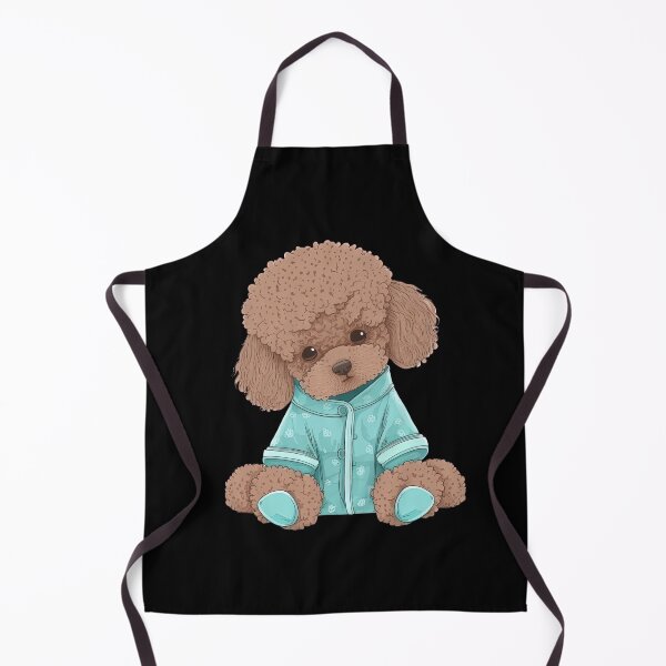 Item preview, Poodle wearing pyjamas sleeping ready for bedtime cute animal pajamas designed and sold by AnimalArtPhotos.
