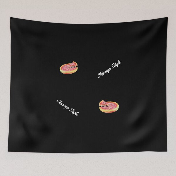 Item preview, Chicago Style Pizza  Pattern - Pizza - Stadium - Field - license - flag - sears tower - cloud gate  designed and sold by Dude  Stuff.