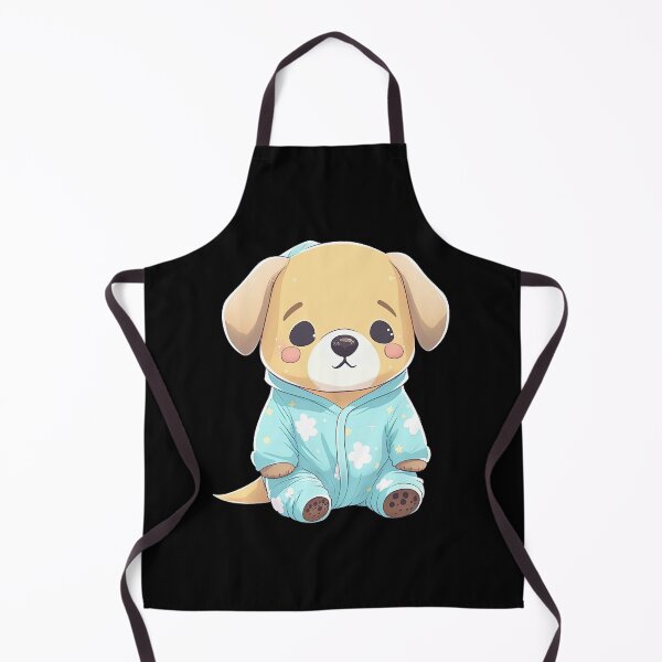 Item preview, Bedtime puppy wearing pyjamas sleeping ready for bed cute animal pajamas designed and sold by AnimalArtPhotos.