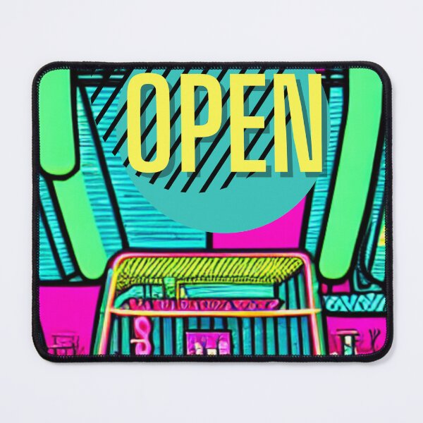 Item preview, The tiki bar wall art is open for service- Neon wall print designed and sold by MomyHasntShowrd.