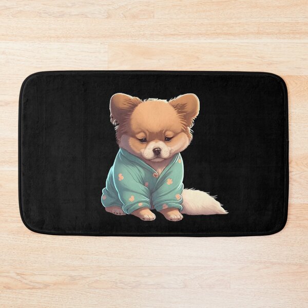 Item preview, Puppy in pyjamas sleeping ready for bedtime cute animal pajamas designed and sold by AnimalArtPhotos.