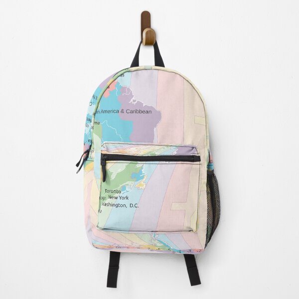 Item preview, Time Zones World Map - Mollweide designed and sold by maptheclouds.