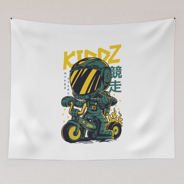 Item preview, Biker Kid On fire designed and sold by saladiin.