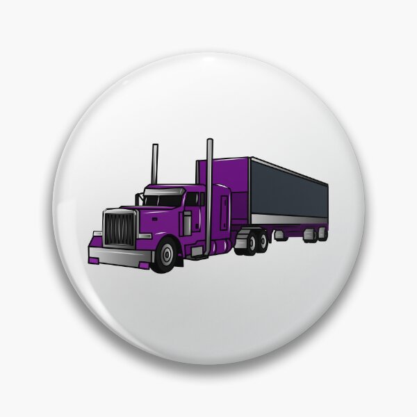 Item preview, Semi-trailer truck cartoon illustration designed and sold by Misscartoon.