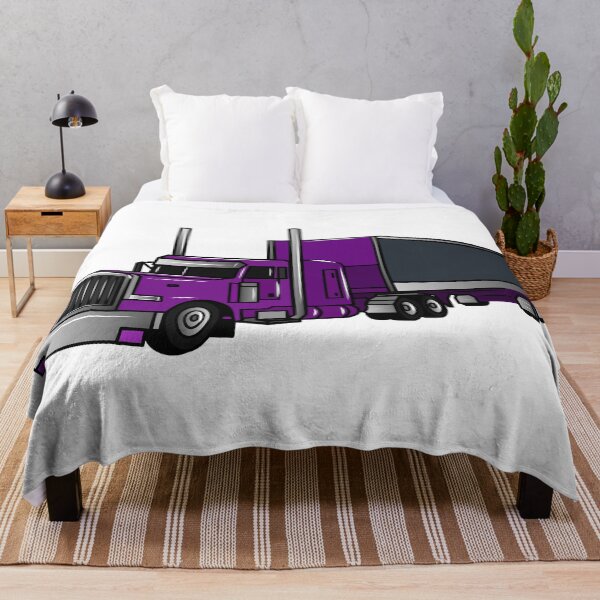 Item preview, Semi-trailer truck cartoon illustration designed and sold by Misscartoon.