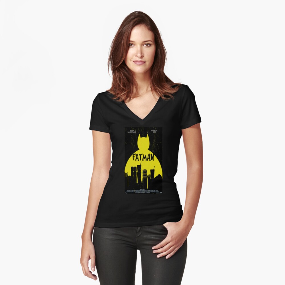 Item preview, Fitted V-Neck T-Shirt designed and sold by oldtee.