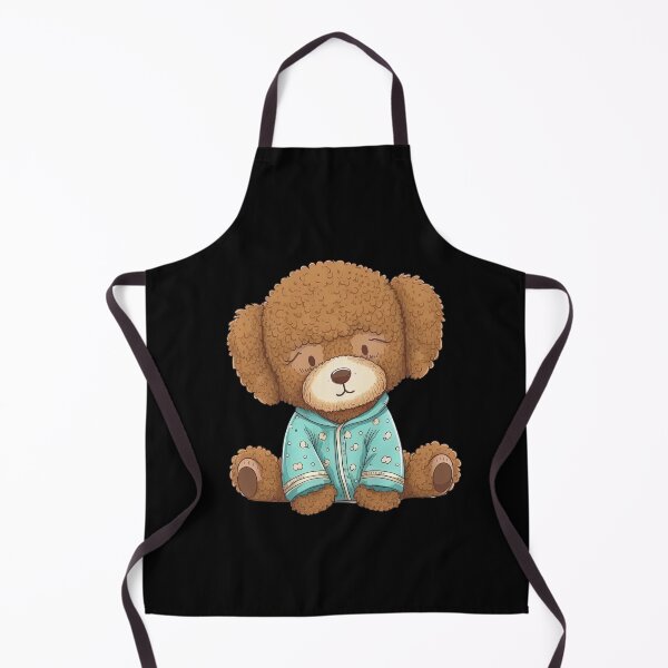 Item preview, Bedtime bear ready for bed wearing pyjamas sleeping cute animal pajamas designed and sold by AnimalArtPhotos.