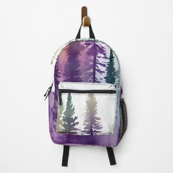 Item preview, Pine Tree watercolor landscape 6 designed and sold by Red Witch Art.