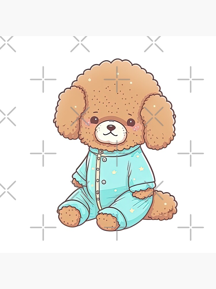 Cute anime bear ready for bedtime wearing pyjamas sleeping cute animal  pajamas Poster for Sale by AnimalArtPhotos