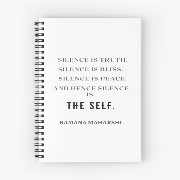 Item preview,   Ramana Maharshi spiritual quote on silence designed and sold by Ioana1.