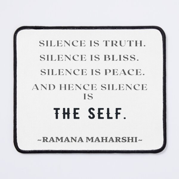 Item preview, Ramana Maharshi spiritual quote on silence designed and sold by Ioana1.