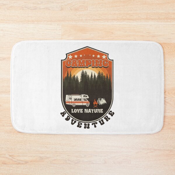 Item preview, RV Camping cita divertida vintage, divertido camping retro RV designed and sold by HomeCoquette.