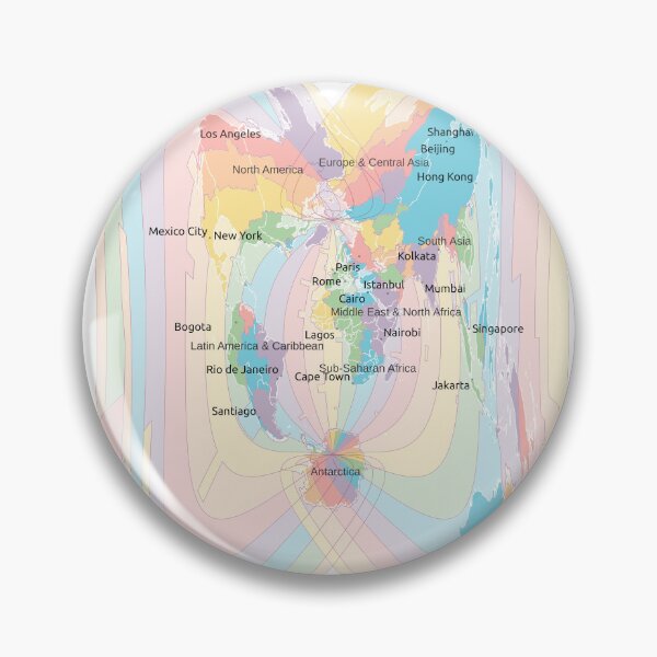 Item preview, Time Zones World Map - Cassini designed and sold by maptheclouds.