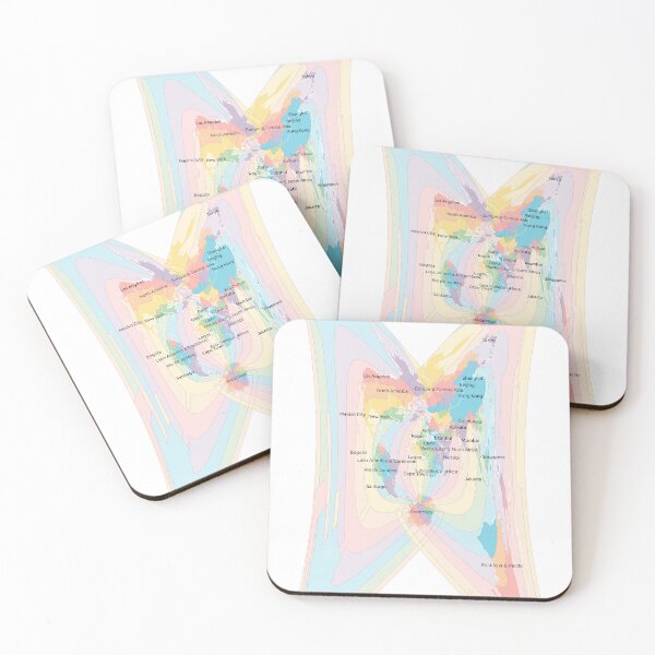Item preview, Time Zones World Map - Cassini designed and sold by maptheclouds.
