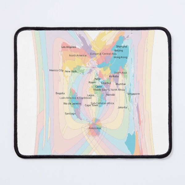 Item preview, Time Zones World Map - Cassini designed and sold by maptheclouds.