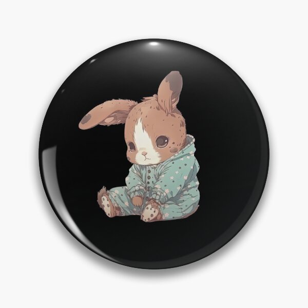Item preview, Bunny wearing pyjamas sleepy ready for bedtime very cute pajamas designed and sold by AnimalArtPhotos.