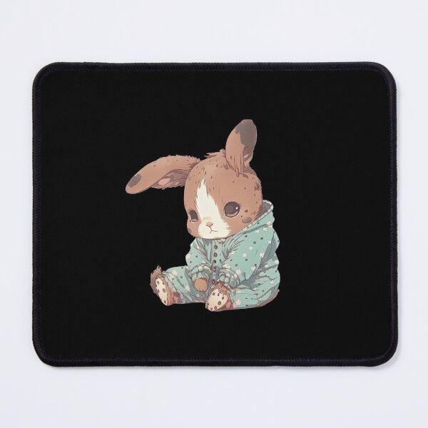 Item preview, Bunny wearing pyjamas sleepy ready for bedtime very cute pajamas designed and sold by AnimalArtPhotos.