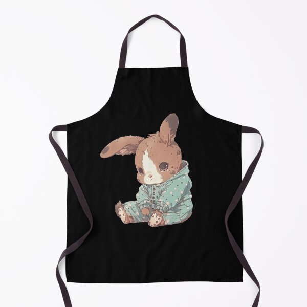 Item preview, Bunny wearing pyjamas sleepy ready for bedtime very cute pajamas designed and sold by AnimalArtPhotos.