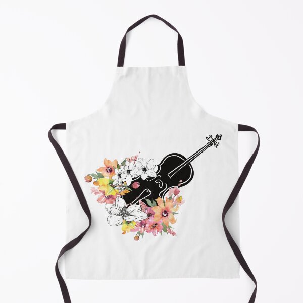 Item preview, cello with flowers designed and sold by piesdesignart.