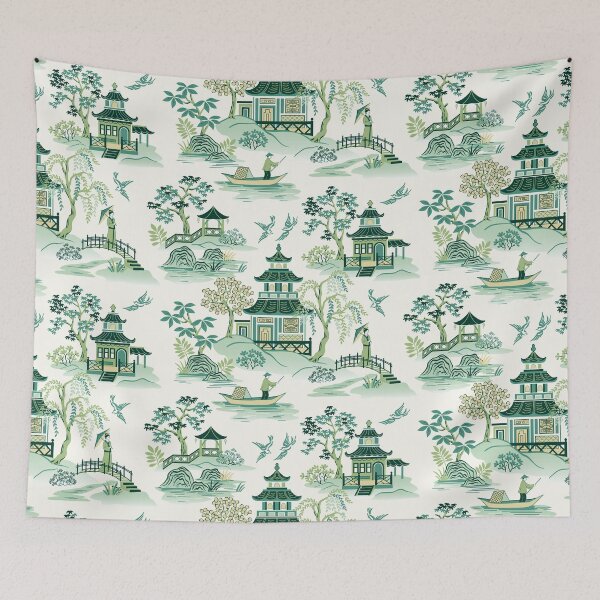 Item preview, Chinoiserie Green designed and sold by Barbara Pixton.