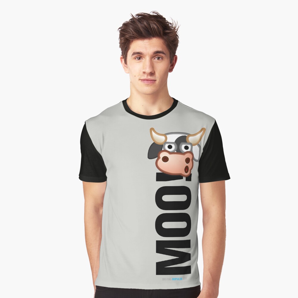 MOO! (Text) Graphic T-Shirt