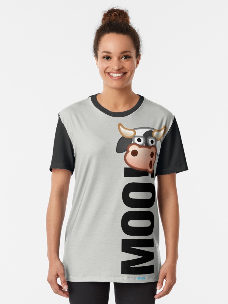 Alternate view of MOO! (Text) Graphic T-Shirt