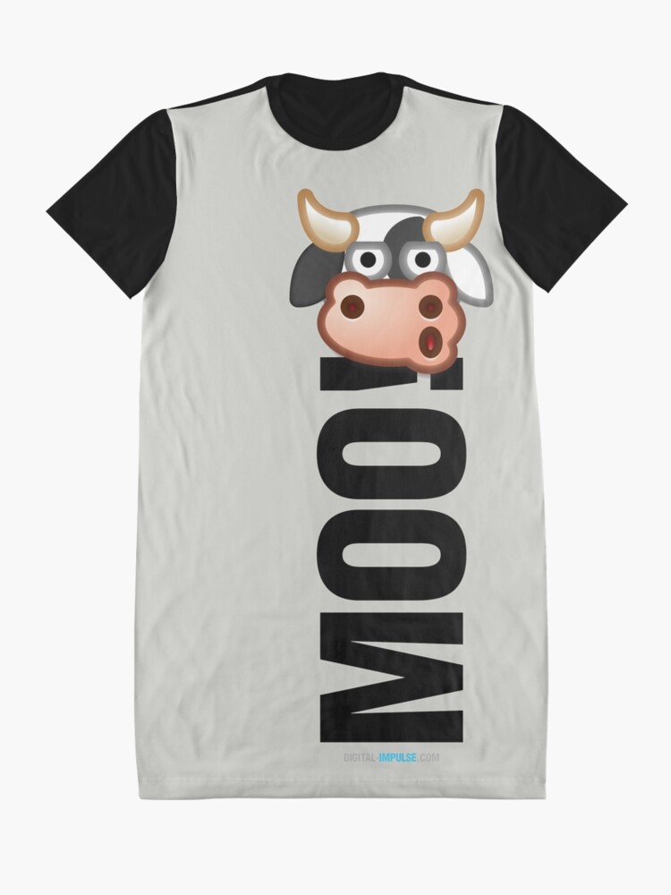 Alternate view of MOO! (Text) Graphic T-Shirt Dress