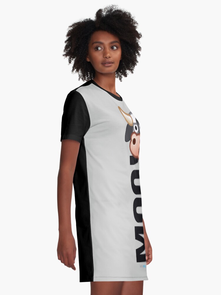 Alternate view of MOO! (Text) Graphic T-Shirt Dress