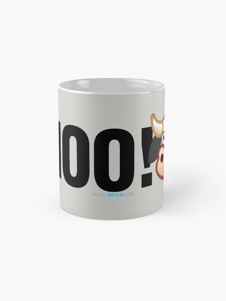 Alternate view of MOO! (Text) Mug