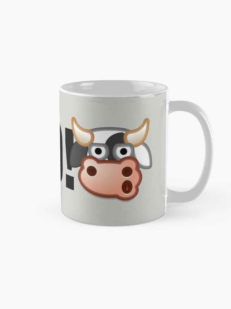 Alternate view of MOO! (Text) Mug