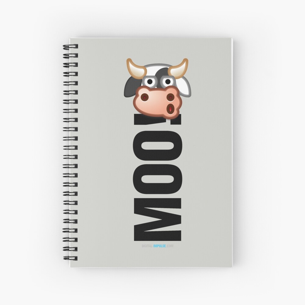 MOO! (Text) Spiral Notebook