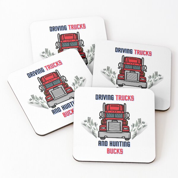 Item preview, Driving trucks and hunting bucks - Funny Design for Semi Trucks Lovers designed and sold by Designs-360-.