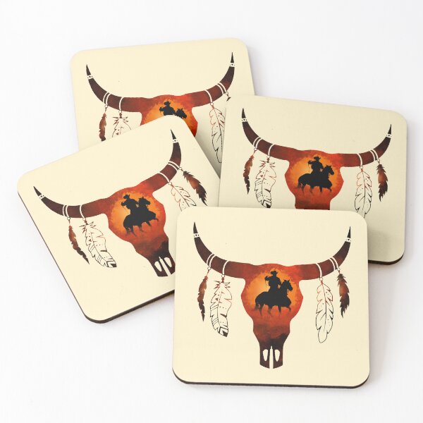 Item preview, Cowboy and bull skull designed and sold by Selfion.