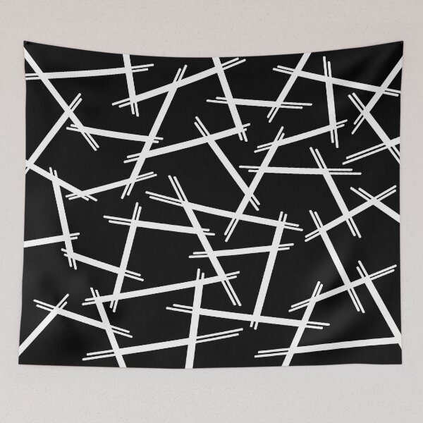 Item preview, Abstract geometric pattern - black and white. designed and sold by K.S ART.