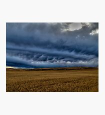 The Threat of Winter { back bone of the storm } Photographic Print