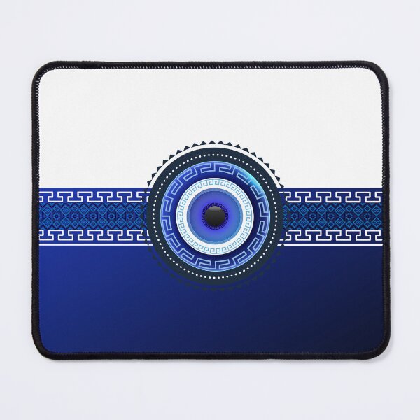 Item preview, Mati Evil Eye Greek Keys Yiorgos Collection designed and sold by Yiorgos Designs.