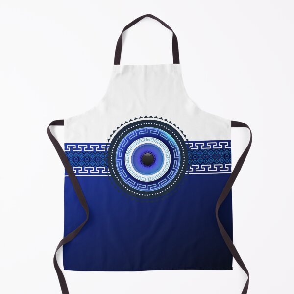 Item preview, Mati Evil Eye Greek Keys Yiorgos Collection designed and sold by Yiorgos Designs.