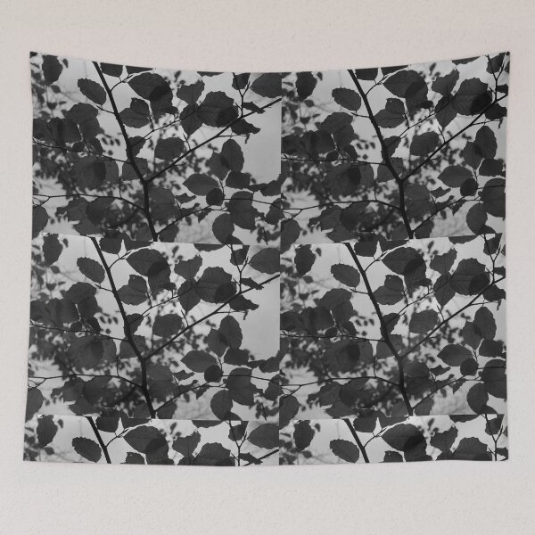 Item preview, Autumnal Tree Canopy black and white Buncrana Donegal designed and sold by eddiebarronshop.