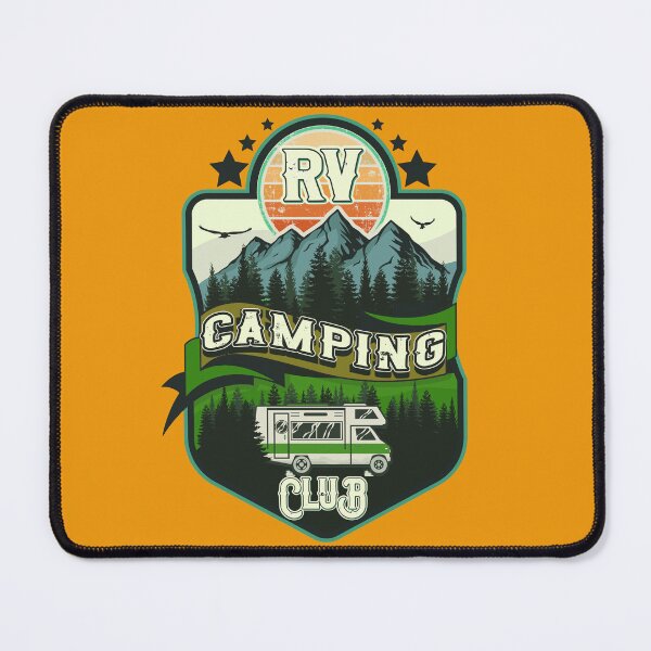 Item preview, RV Camping Club vintage funny , funny retro RV camping designed and sold by HomeCoquette.