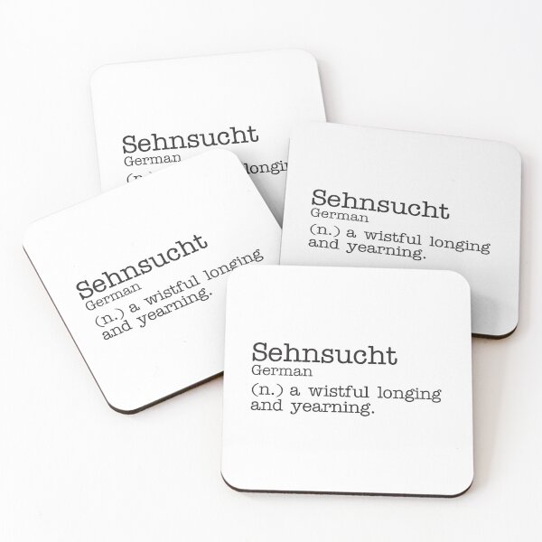 Artikelvorschau, Sehnsucht - Deutsch - Schöne Wortdefinition - Schreibmaschine entworfen und verkauft von Zooone.