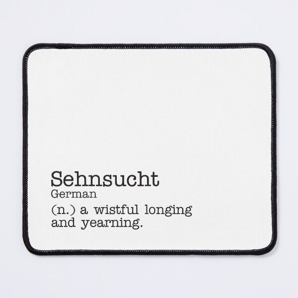 Item preview, Sehnsucht - German - Beautiful Word Definition - Typewriter designed and sold by Zooone.