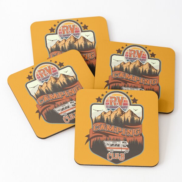 Artikelvorschau, RV Camping Club Vintage lustig, Retro-Landschaft RV Camping entworfen und verkauft von HomeCoquette.