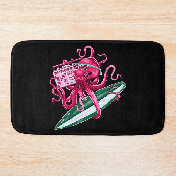 Item preview, Cool Octopus with a surfboard designed and sold by Paula Helit.